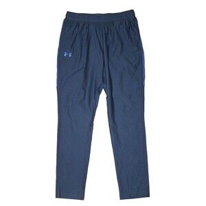 Under Armour Vanish Fitted Jogger Pants-Men LARGE x 30" Inseam-Blue-Zip Pockets